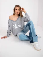 Mikina FA BL 7754.55P biela šedá