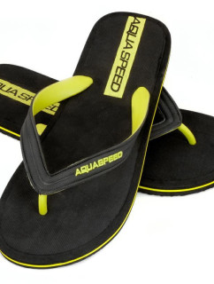 AQUA SPEED Papuče do bazéna Faro Black/Yellow