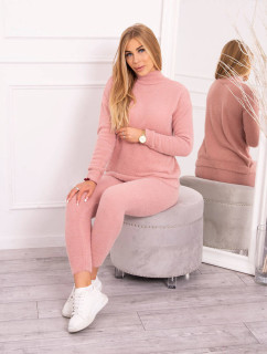 Dvoudílný model 18747404 set alpaka tmavě pudrově růžový - K-Fashion