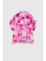 Dámske vzorované tričko MOODO - ružové