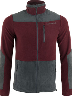 Pánska mikina CLEW merlot purple-grey - Alpine Pro