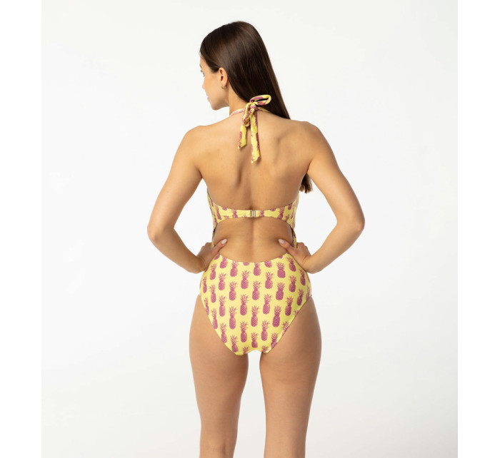 Open Back Swimsuit  Yellow model 18094254 - Aloha From Deer