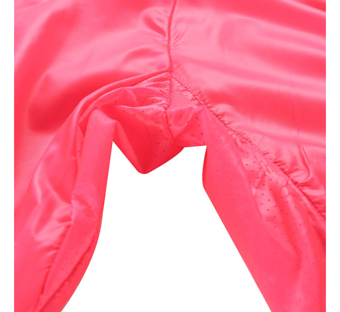 Detská ultraľahká bunda s nepremokavou úpravou ALPINE PRO BIKO neon knockout pink