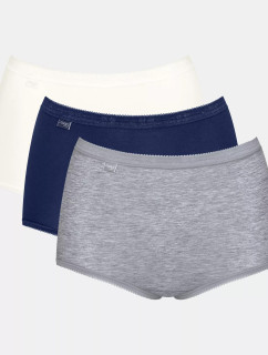 Dámské kalhotky Basic+ Maxi C3P - UNKNOWN - modrošedobílé V017 - SLOGGI
