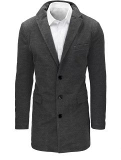 Pánsky sivý kabát Dstreet CX0441