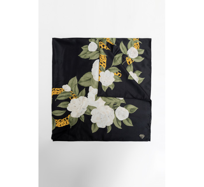 Monnari Šály a šatky Dámska šatka s kvetinovým vzorom Multi Black