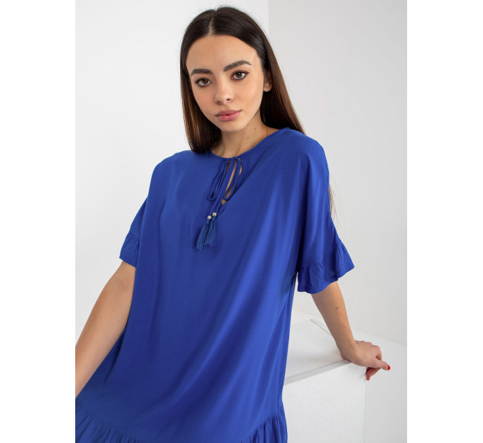 Dámské šaty model 18339258 kobaltově modré - FPrice