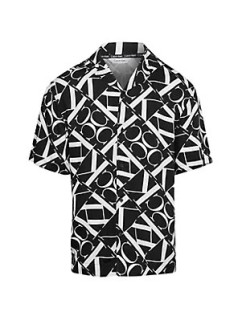 Pánské plavky RESORT SHIRT-PRINT KM0KM009700GK - Calvin Klein