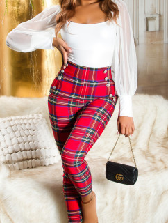 Sexy Koucla checkered Highwaist Pants