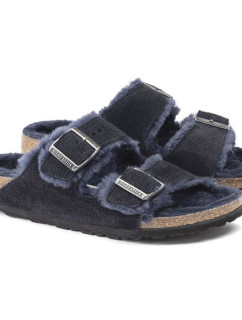 Birkenstock Arizona VL Shearling Midnight Insulated Žabky Suede Leather Wide Regular (1020592)