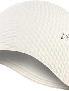 AQUA SPEED Plavecká čepice Bombastic White Pattern 05