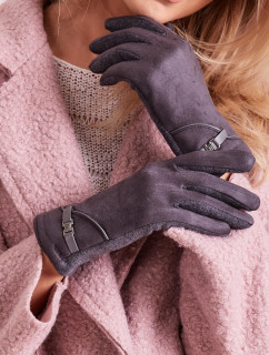 Dámske elegantné rukavice tmavosivé